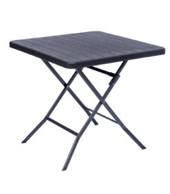 Taittopöytä 78x78x74cm musta