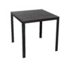 Puutarhapöytä musta 78x78cm muovia