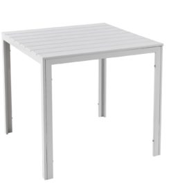 Puutarhapöytä valkoinen 78x78cm muovia