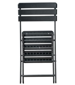 Taittotuoli musta muovia