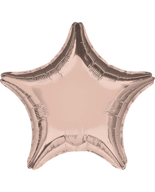 Ruusukulta tähti foliopallo