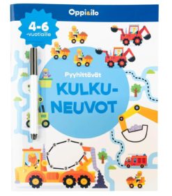 Oppi&ilo Pyyhittävät Kulkuneuvot puuhakirja