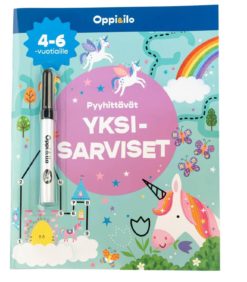 Oppi&ilo Pyyhittävät Yksisarviset puuhakirja