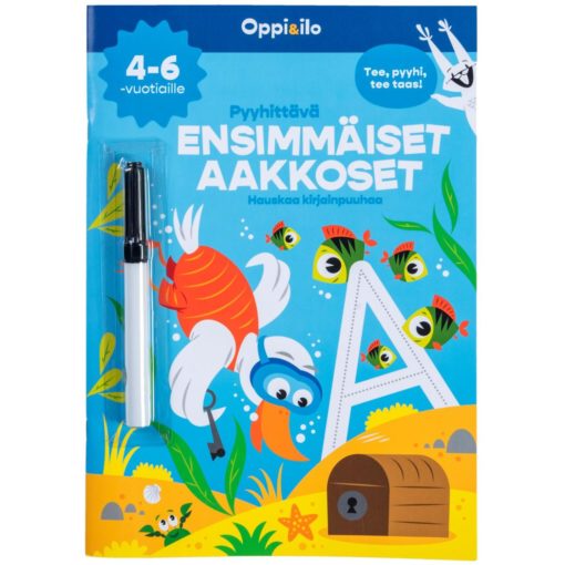 Oppi&ilo Pyyhittävä Ensimmäiset aakkoset -puuhakirja