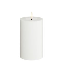LED pöytäkynttilä 7,5 x 12,5cm valkoinen