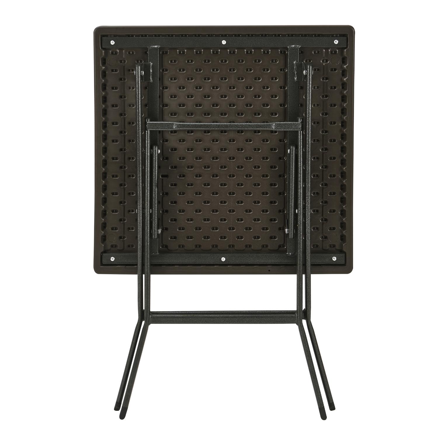 Taittopöytä musta 62x62cm - Image 4