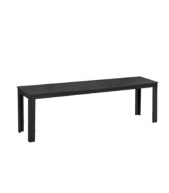 Puutarhapenkki musta muovia