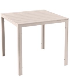 Puutarhapöytä beige 78x78cm muovia