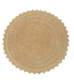 Pyöreä kylpyhuonematto beige