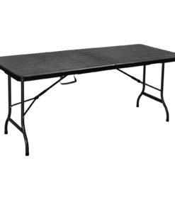 Taittopöytä musta 180cm