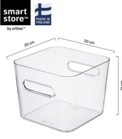 Säilytyslaatikko Compact Square L Clear