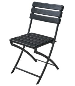 Taittotuoli musta muovia