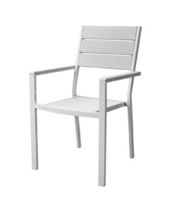 Puutarhatuoli valkoinen muovia