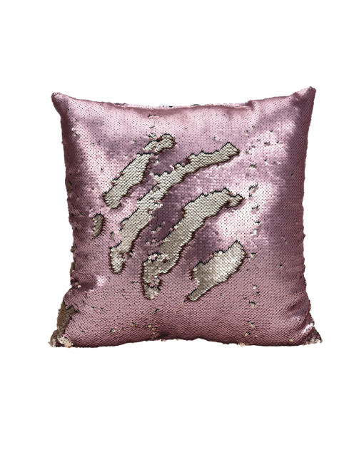 Paljettityyny pinkki 45x45cm