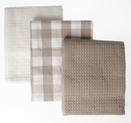 Keittiöpyyhesetti s3 beige