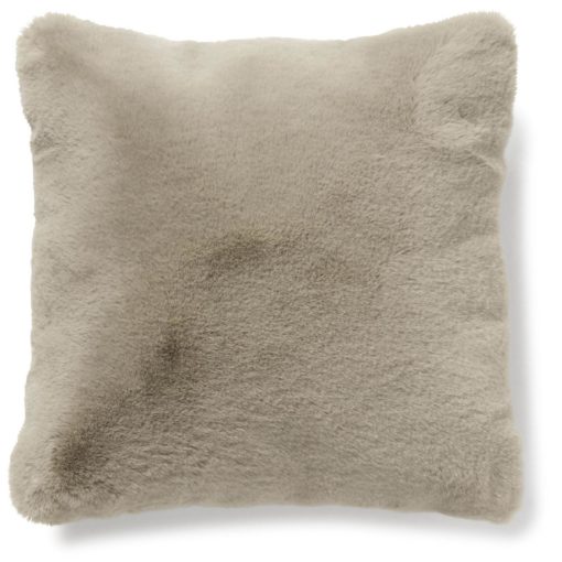 Tekoturkistyyny Fluffy taupe