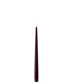LED antiikkikynttilä 28cm violetti