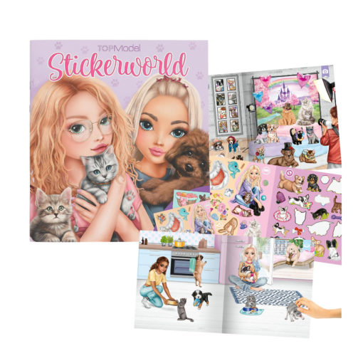 TOPModel Stickerworld KITTY and DOGGY