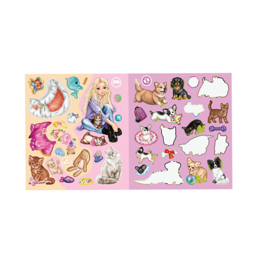 TOPModel Stickerworld KITTY and DOGGY