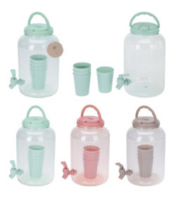 Juoma-astia hanalla + 4 mukia