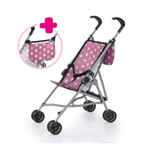 Sateenvarjorattaat pinkki/ tähdet