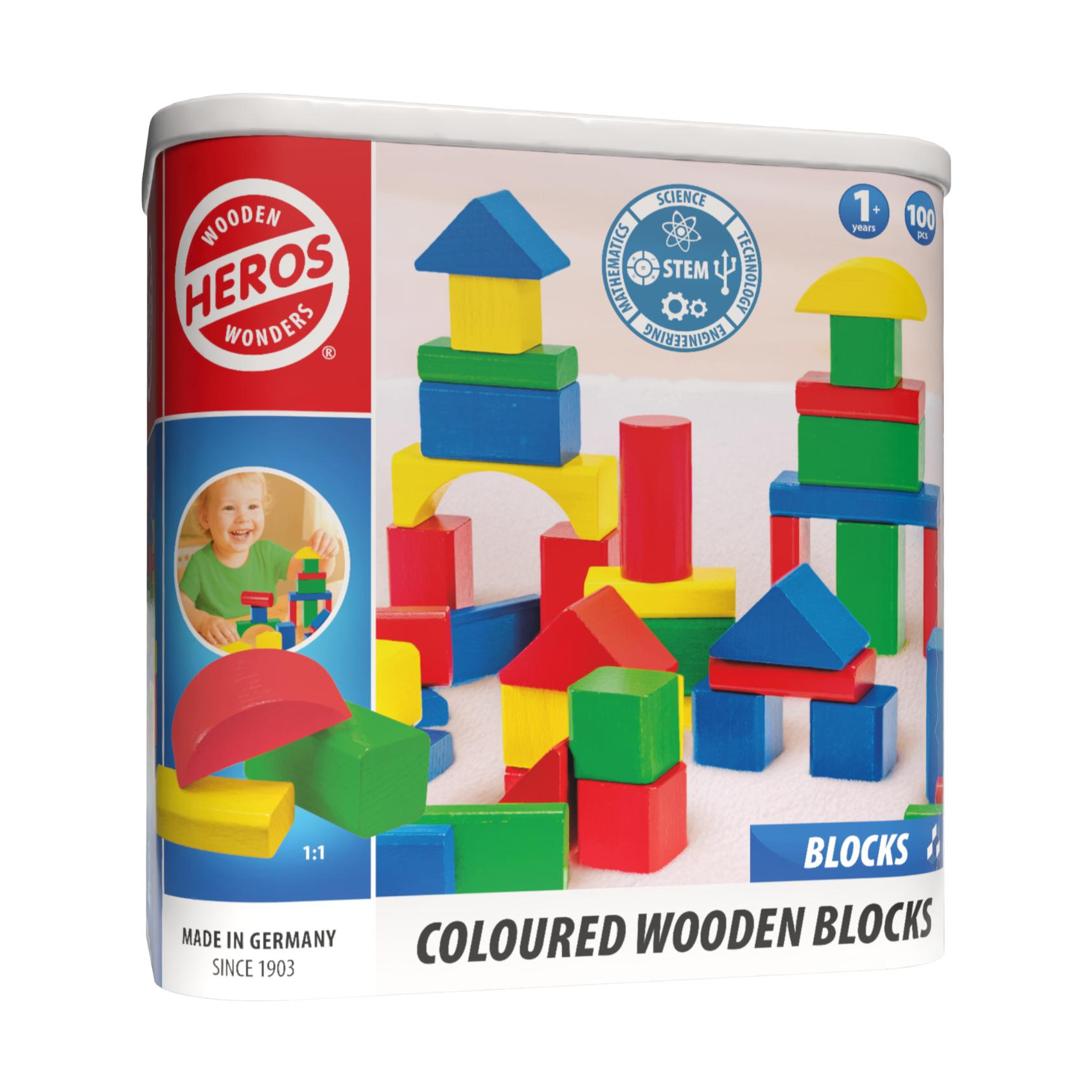 Värikkäät puupalikat 100kpl - Image 2