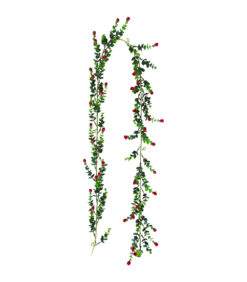 Köynnös punaisilla minikukilla 180cm