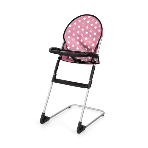 Nuken matkasänkysetti + syöttötuoli pinkki/tähdet - Image 6