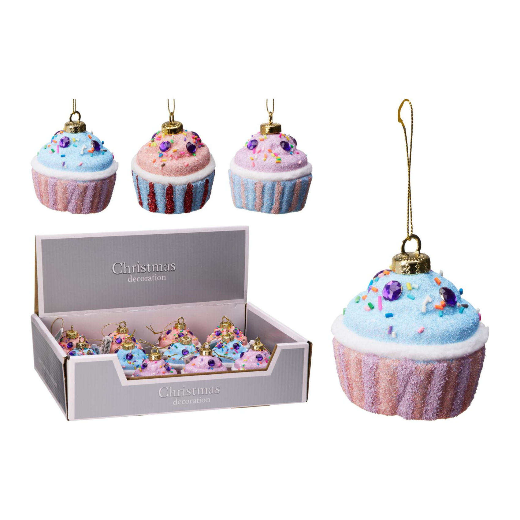 Joulukoriste cupcake 3/lajitelma