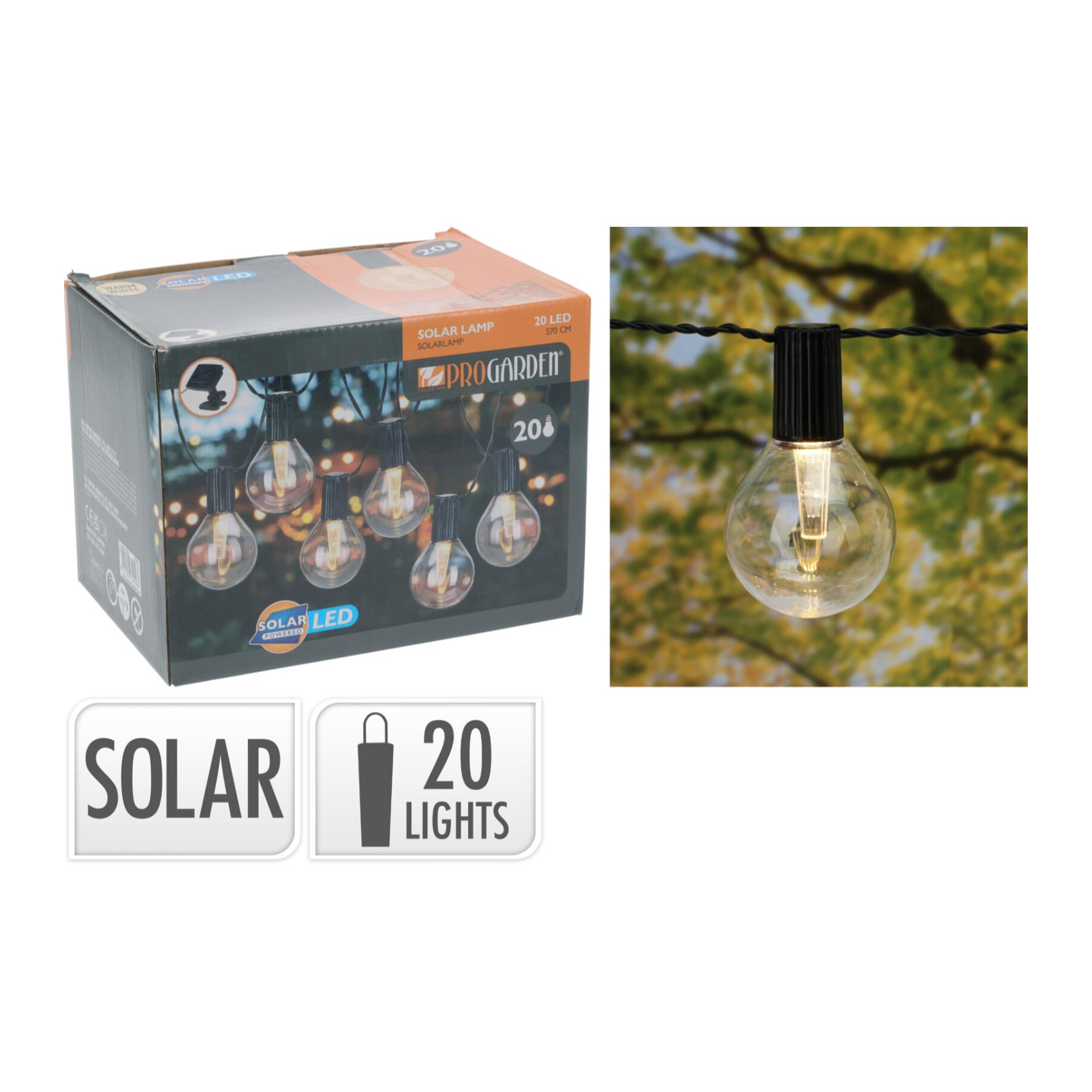 Party-valosarja 20LED solar