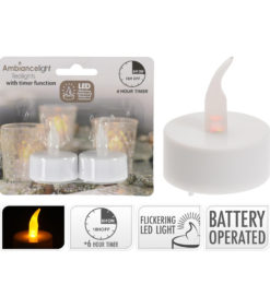 LED tuikkukynttilä 2kpl/pkt