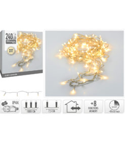 LED valosarja 240led läpinäkyvä johto