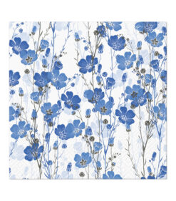 Servetti 33x33cm siniset kukat