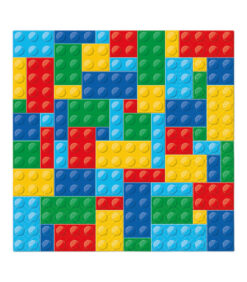 Servetti 33x33cm värikkäät palikat