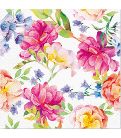 Servetti 33x33cm Orkidea ja pioni