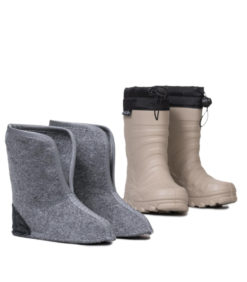 Beige kumisaapas ja fleecevuori